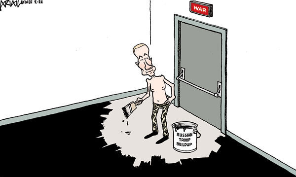 Editorial cartoon published Feb. 23, 2022